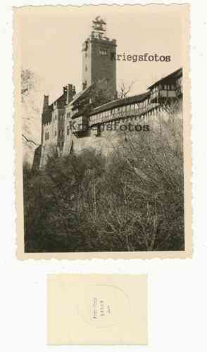Alte Wartburg in Thüringen Burg mit Hakenkreuz am Turm Foto